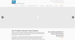 Desktop Screenshot of frontiersabroad.com